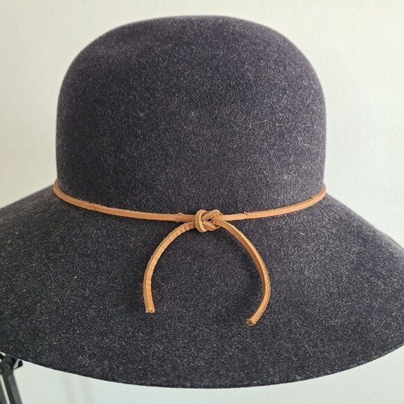 Rag & Bone 100% Wool Black / Charcoal Grey Dunaway Hat Size M main image 7